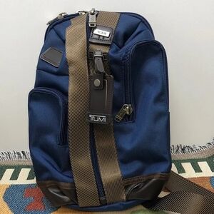 TUMI Blue and Brown Men's Belt Bag
